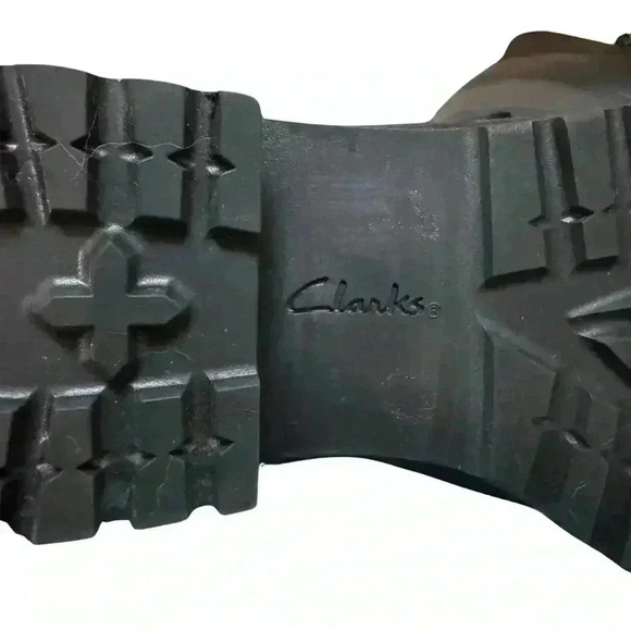 Clarks women’s 6.5 Clarkwell strap boots black buckle closure side zipper - Picture 5 of 16